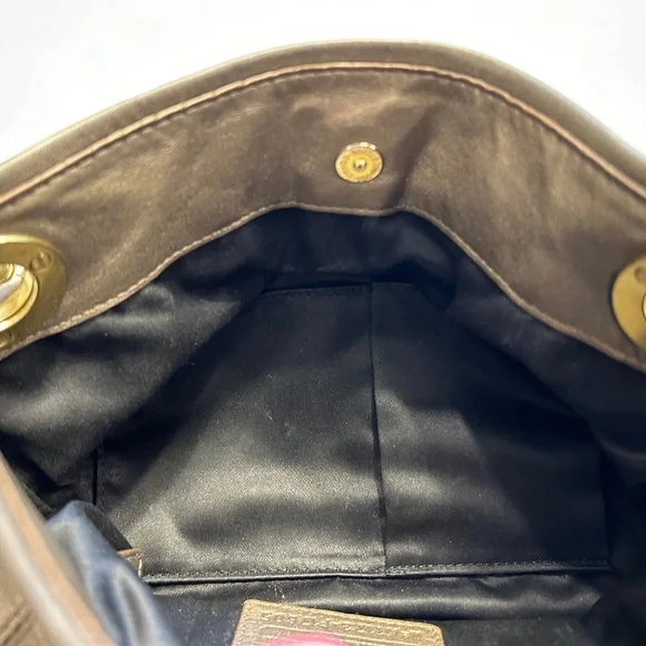 Coach Ashley Bronze Metallic Leather Hippie Shoulder Crossbody BUNDLE - Picture 8 of 12